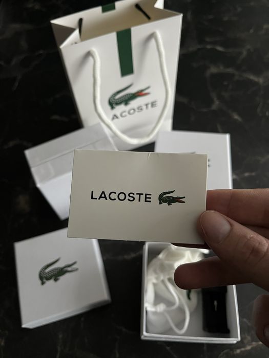 Подарунок для хлопця. Чоловічий браслет Lacoste.