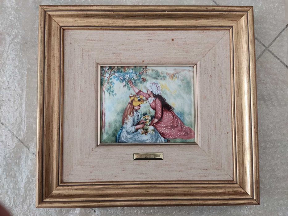 6 Quadros esmaltados da Coleção Mestres do Impressionismo