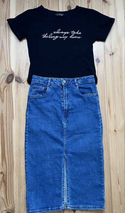 Джинсова спідниця і бодик
