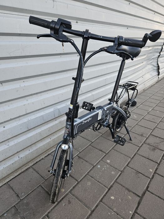 Складний електровелосипед Zhengbu D6, сірий, 14"