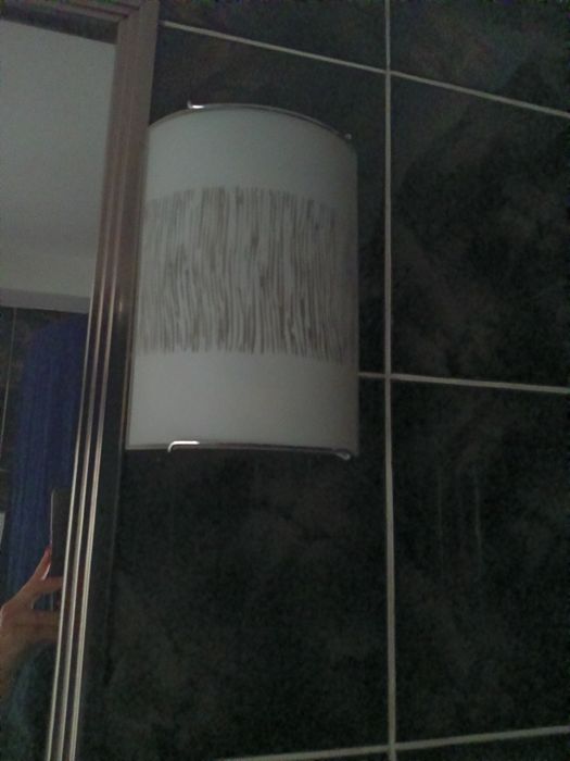 2 Lampy ścienne biało srebrny kolor