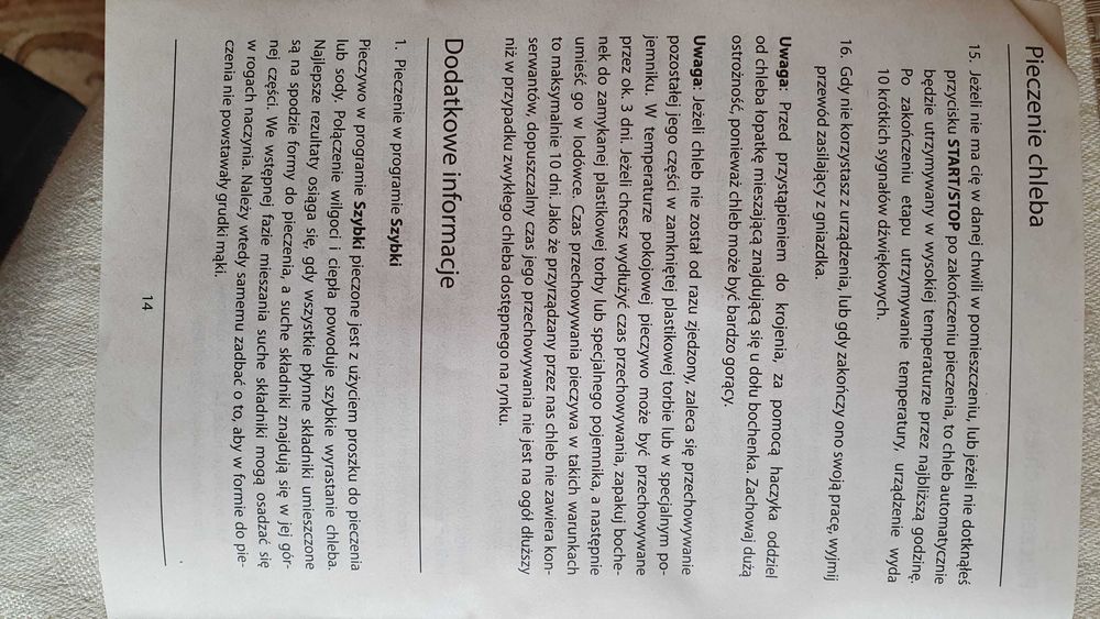 Sprzedam domowe urządzenie do pieczenia chleba, ciasta i dżemów