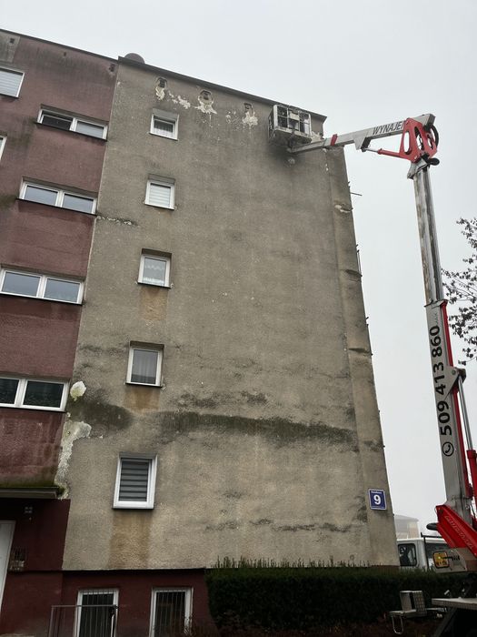 Usługi podnośnikiem koszowym