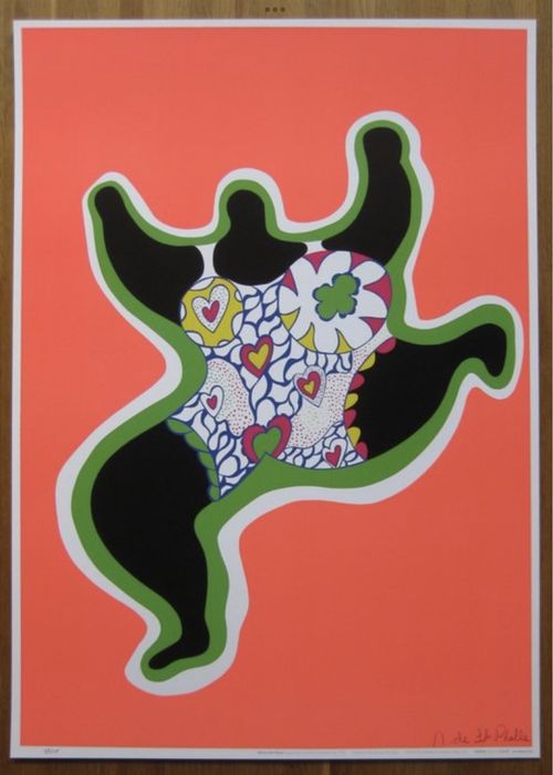 Serigrafia de Niki de Saint Phalle - "Les fiancés de Knokke"