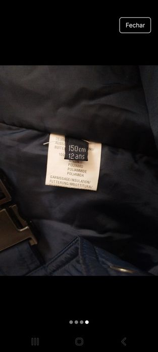 Calças de Neve. Tamanho 12 anos. K-WAY