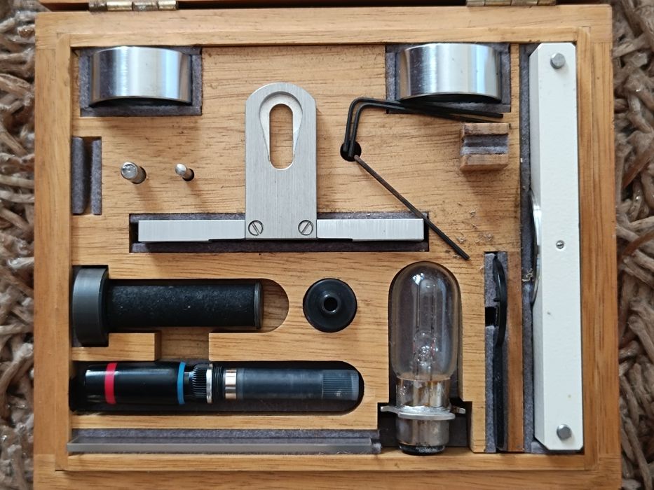 "Kit de Óptica Física - Caixa Madeira Completo - Material Didático