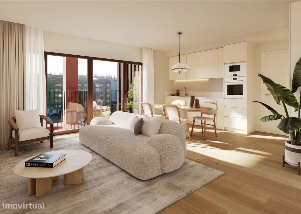 Apartamento T1 novo em Almada