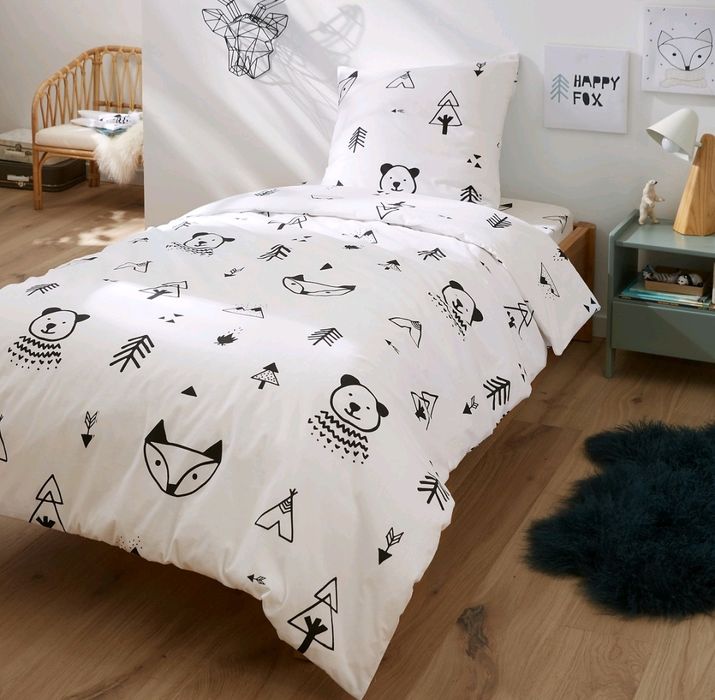 Capa de edredão criança e fronha de almofada