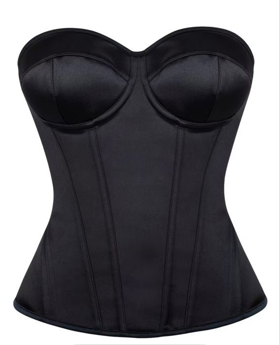 Корсет чорний жіночій, вечірній