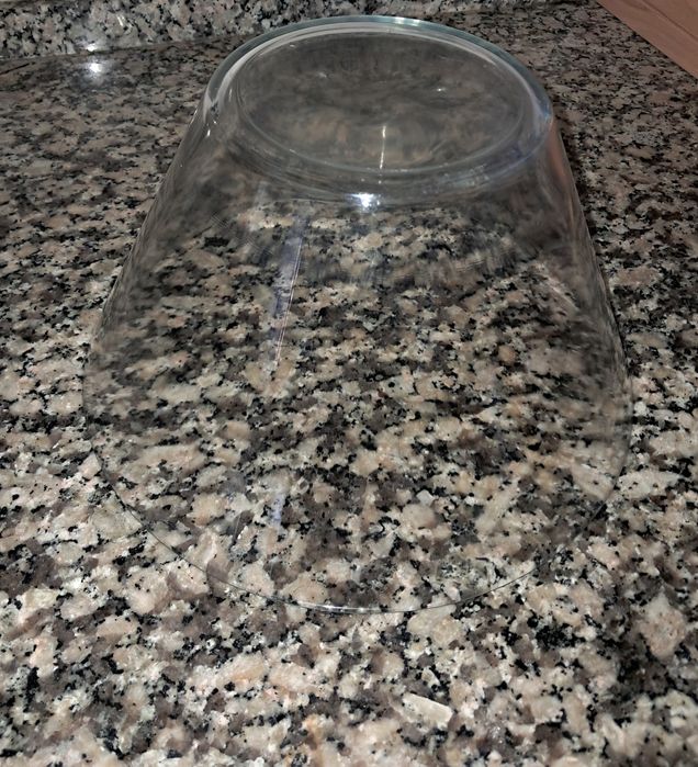 2 Taças Saladeiras de vidro com 28cm de diâmetro