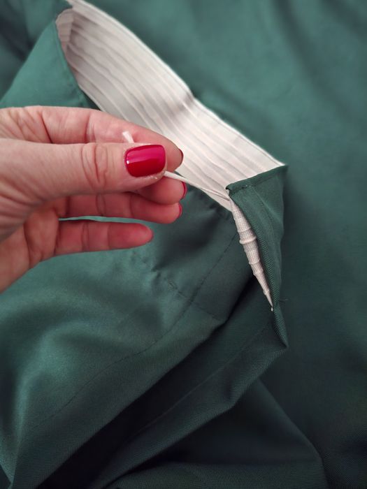 Trzy zielone zasłony