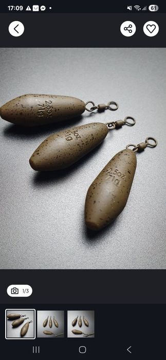 Ciężarek do rzutu 71g Camo matowy Distance Casting Swivel