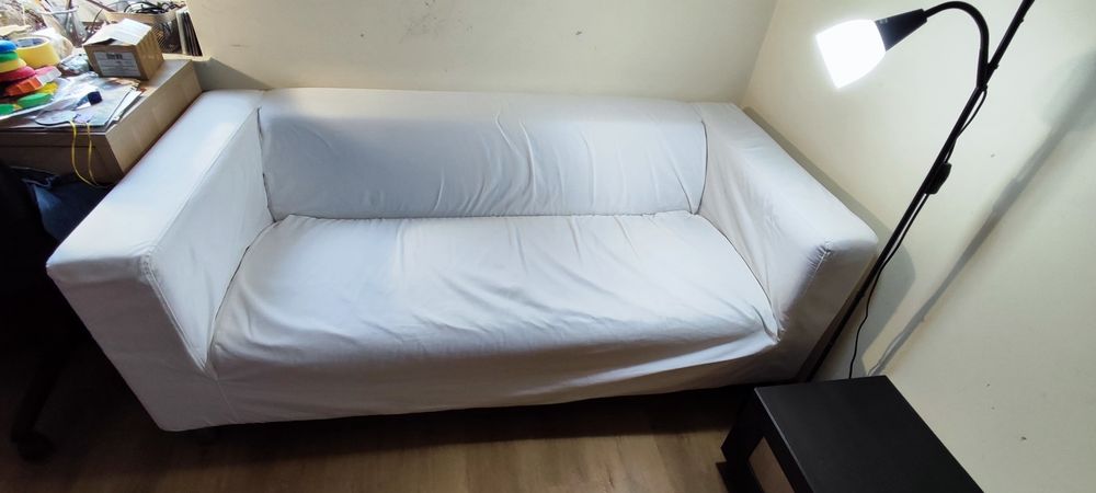 Sofa 2-osobowa biała