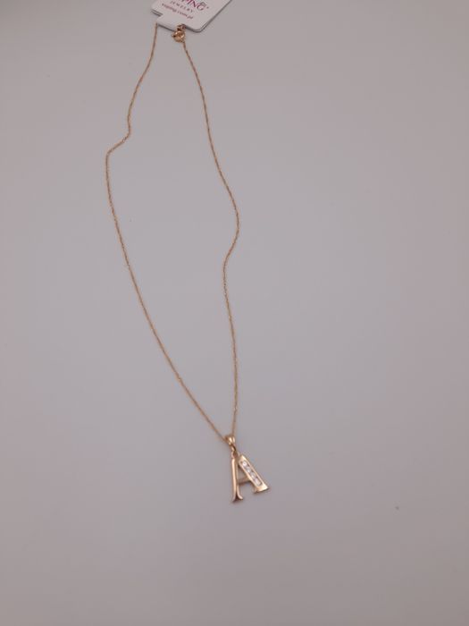 Celebrytka pozłacana Xuping literka A