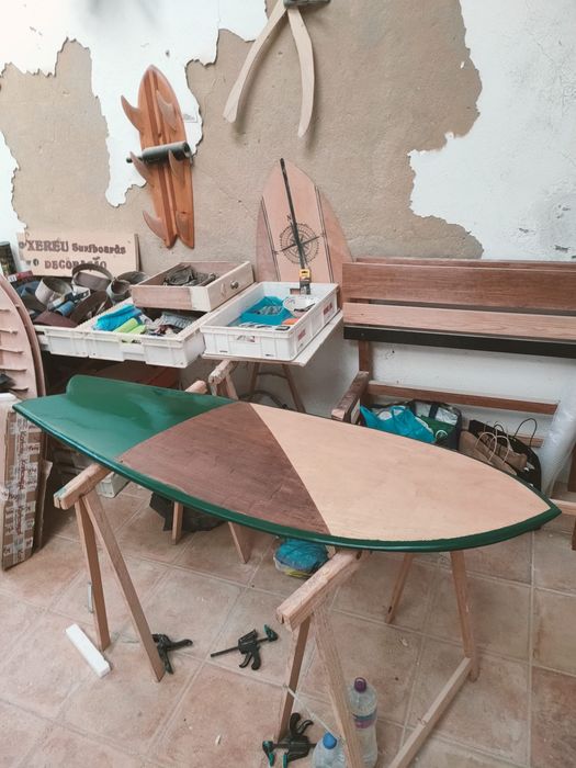 Fish Surf Board (wood,madeira)