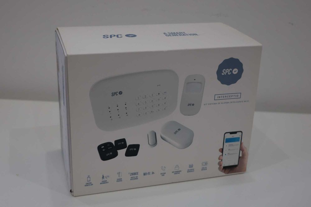 Kit Sistema Alarme Inteligente Wi-Fi SPC Novo na caixa