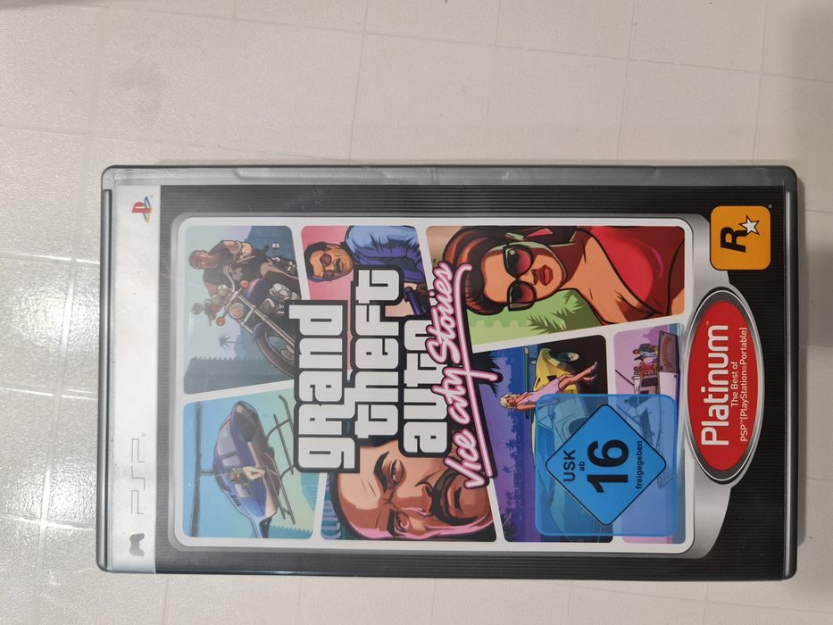 Gra psp grand theft auto vice city stories platinum plakat