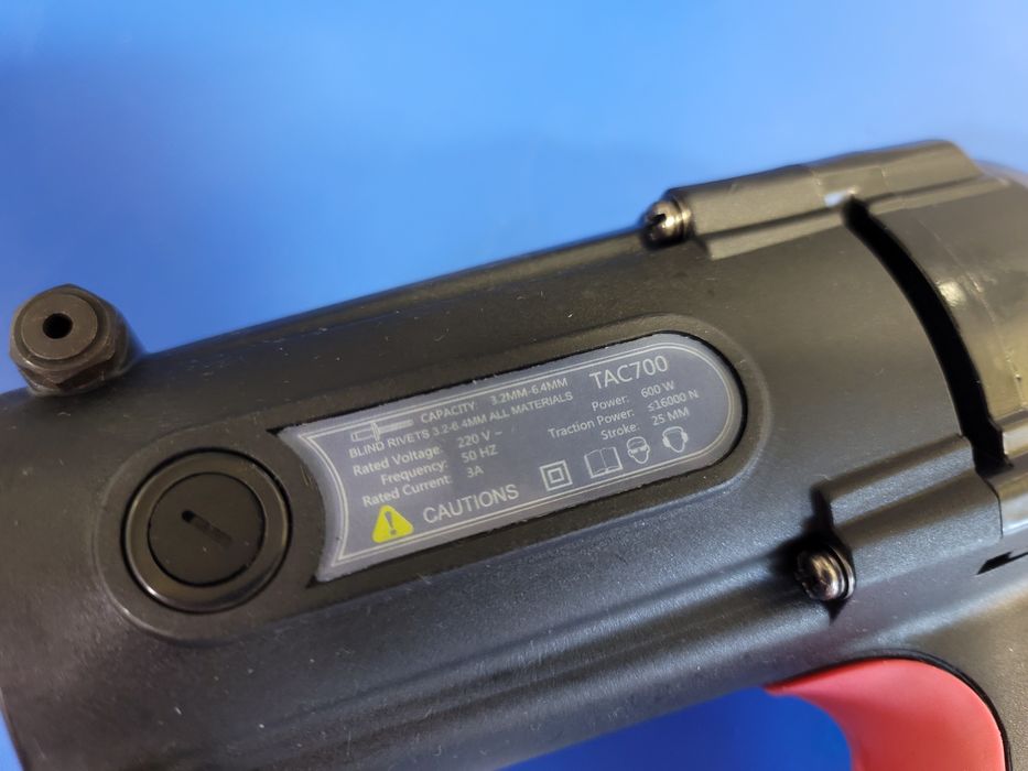 Заклепочник Электрозаклепочник Time-Proof TAC-700 +Большой Ремкомплек