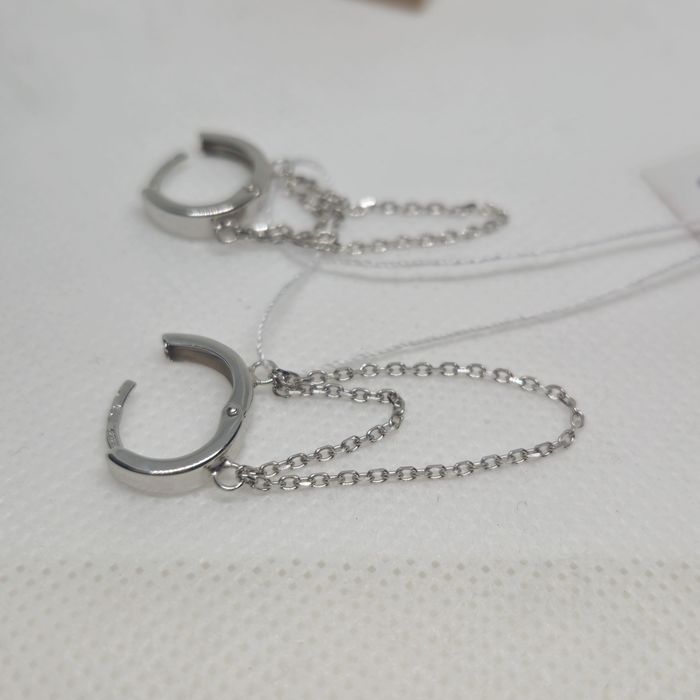 Сережки з білого золота. Нові. Бренд Танго.