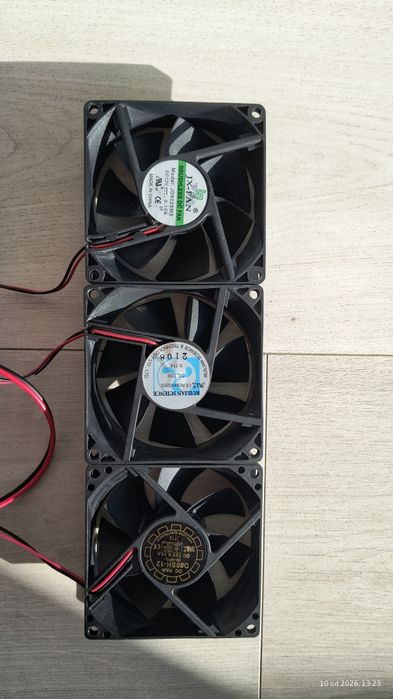 Wentylator 12v  3 sztuki