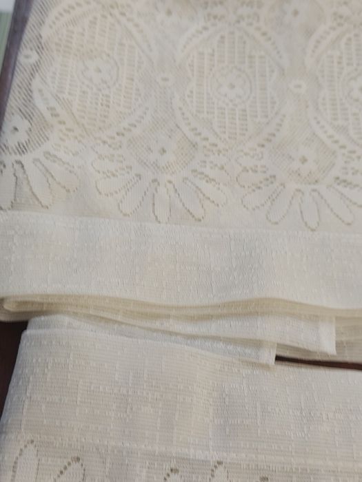 Cortinas para janela de cozinha ou quarto em 2 partes