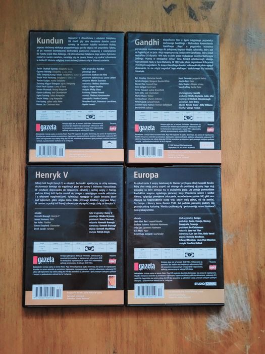 Kundun Gandhi Henryk V Europa Filmy dvd Bitwa o Stalingrad