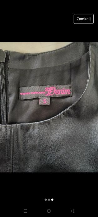 Skórzana sukienka Tom Tailor