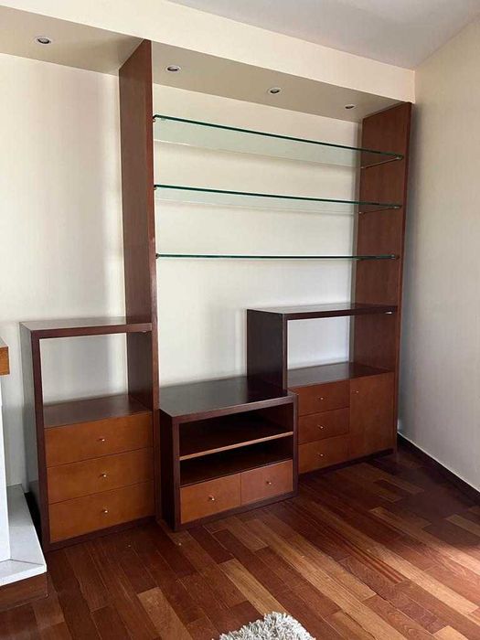 Movel de tv com vitrine