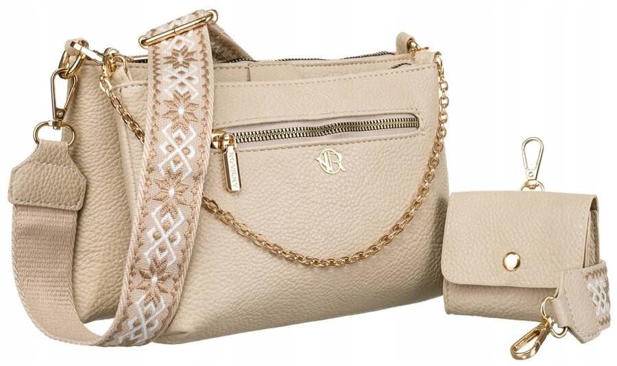 dwuczęściowa listonoszka damska z portmonetką - rovicky