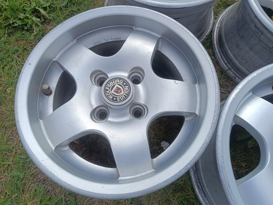 felgi aluminiowe 4x100 vw golf polo renault clio opel youngtimer 7x13 et25