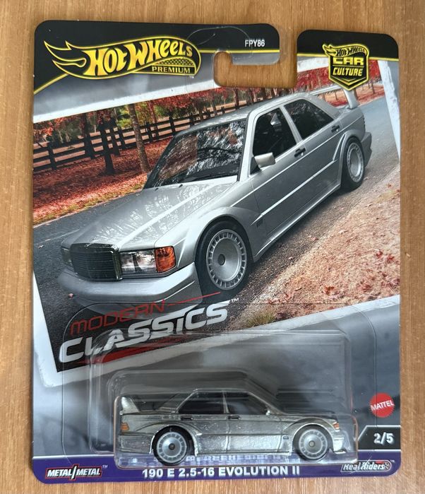 Hot Wheels 1990 Mercedes-Benz 190 E 2.5-16 Evolution II (gray)