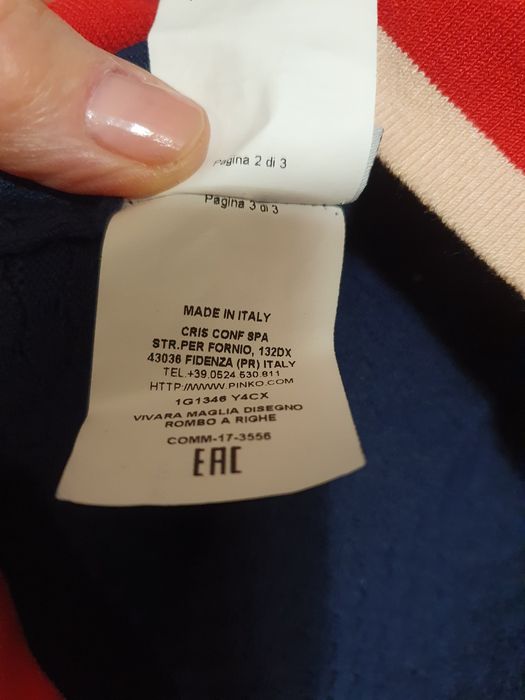 Pinko granatowy sweterek S