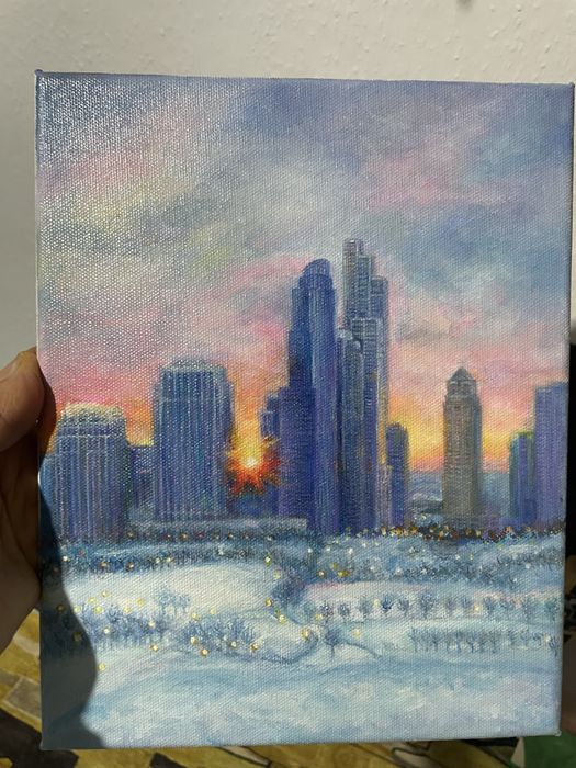 Obraz olejny na płótnie Chicago