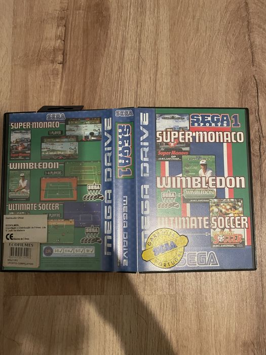 Sega Sports 1:Super MonacoGP,Wimbledon,Ultimate Soccer Megadrive (CIB)