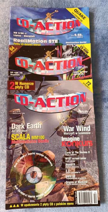Czasopismo CD-Action numer 3,5 1996