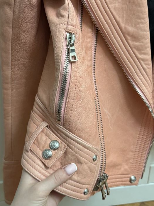 Balmain Paris шкіряна косуха, 100% lambskin