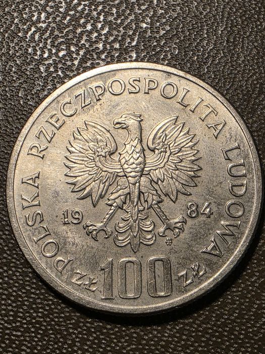 Moneta okolicznościowa 40 lat PRL nominał 100 zł z 1984 roku