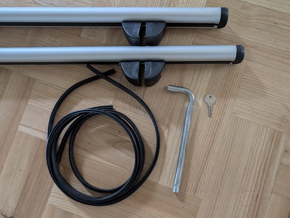 Bagażnik ALU belki dachowe Amos Aero 130 cm na reling
