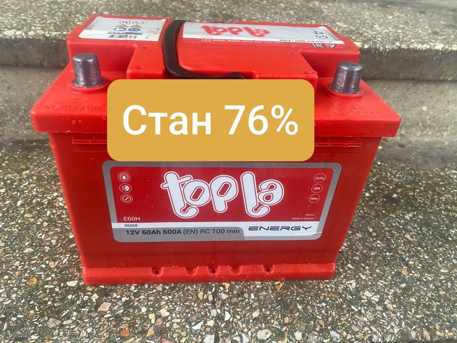 Автомобильный аккумулятор Topla Energy 60А (акумулятор для авто) АКБ