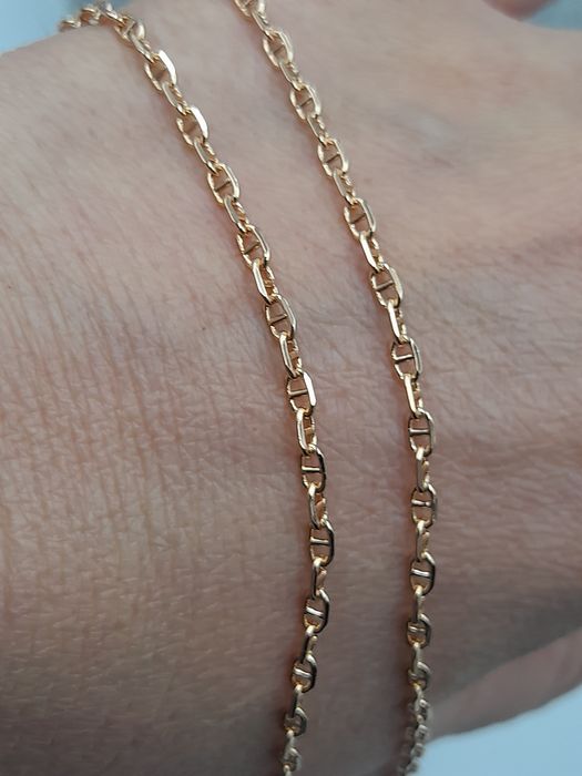Łańcuszek pozłacany 18 k Xuping wzór gucci