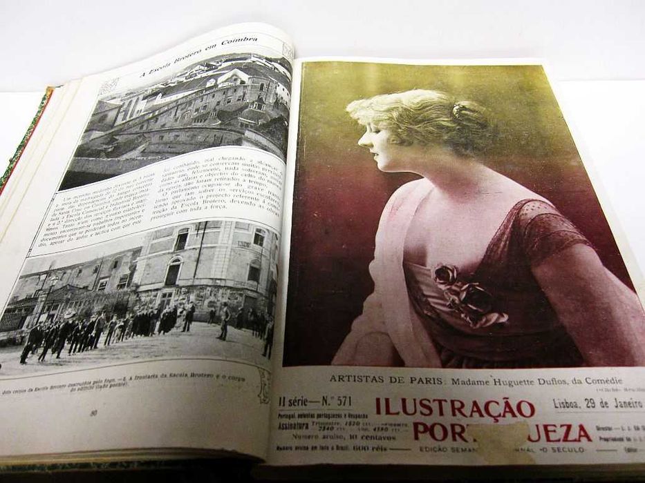 antigo Livro Ilustração Portugueza 1. Semestre 1917
