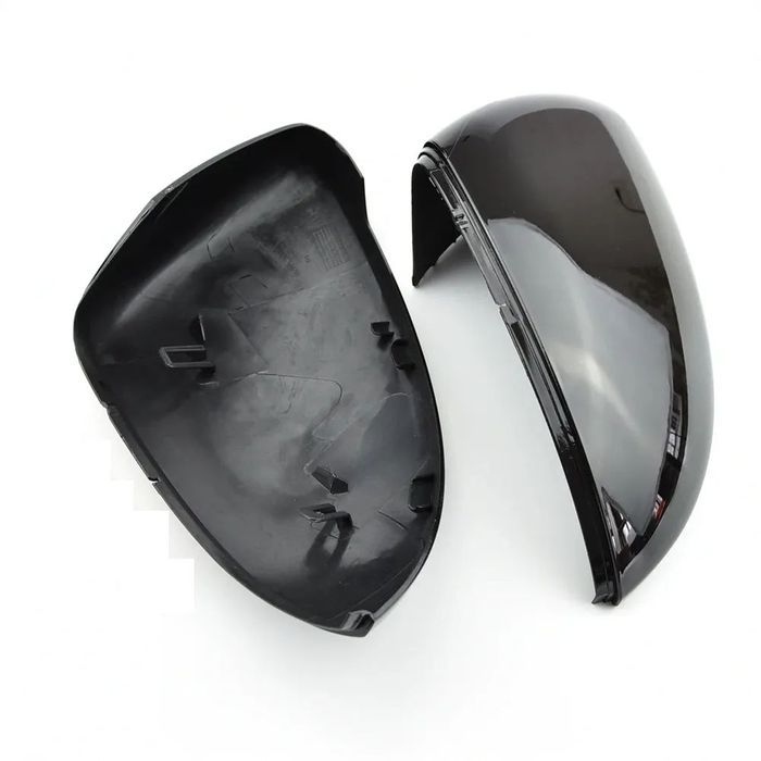 Capas / carcaça de espelhos preto piano brilhante em plástico para VW Golf 7, 7.5 2012-2020