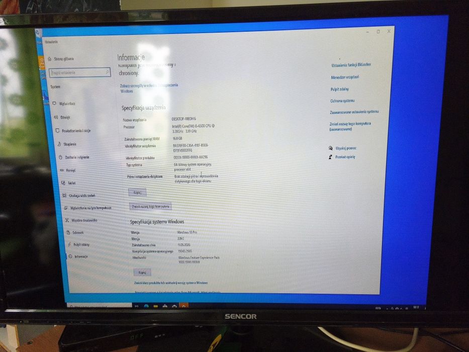 Komputer i5-6500 16gb DDR4 GTX 1060 6gb
