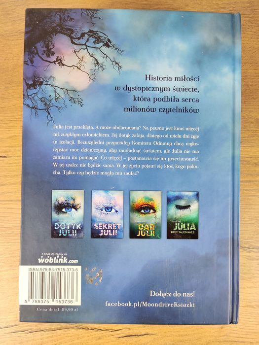 Dotyk Sekret Dar Julii Tomy 1-3 Tahereh Mafi Trylogia TWARDA Fantasy