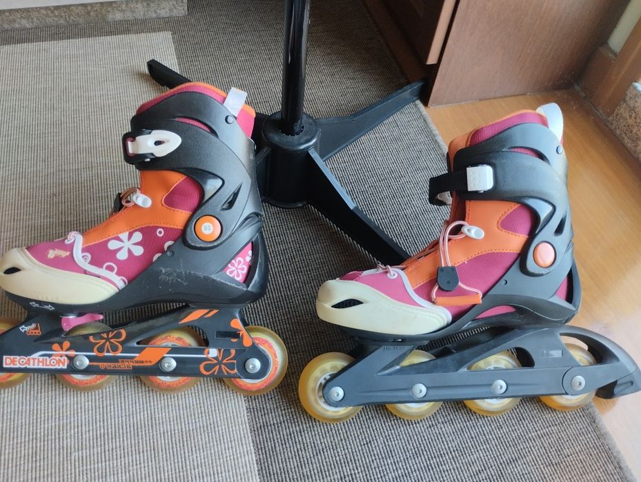Patins em linha com saco Decathlon Tam 36/38