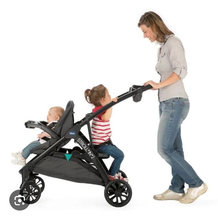 Carrinho chicco Stroll in 2 azul - novo