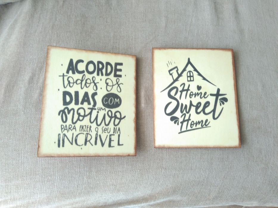 2 Placas para decorar
