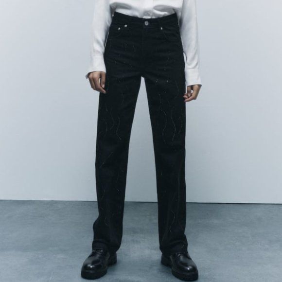 Джинси Zara зі стразами