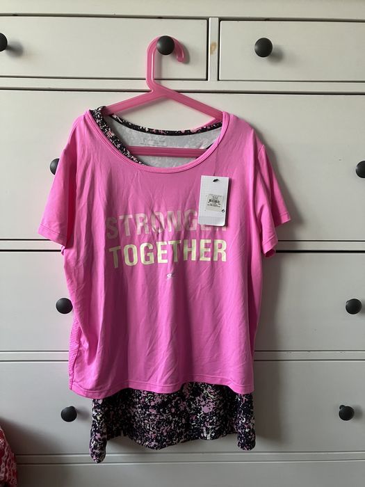 Primark Nowa dwuczęściowa koszulka funkcyjną sportowa roz 166