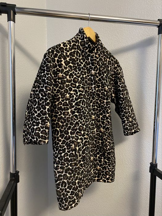 Трендове пальто з леопардовим принтом, рукав чвертковий, розмір S–M